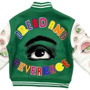 Saint Mxxxxxx x Takashi Murakami Stadium Jacket Green