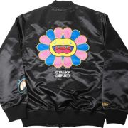 Takashi Murakami Satin Jacket Black